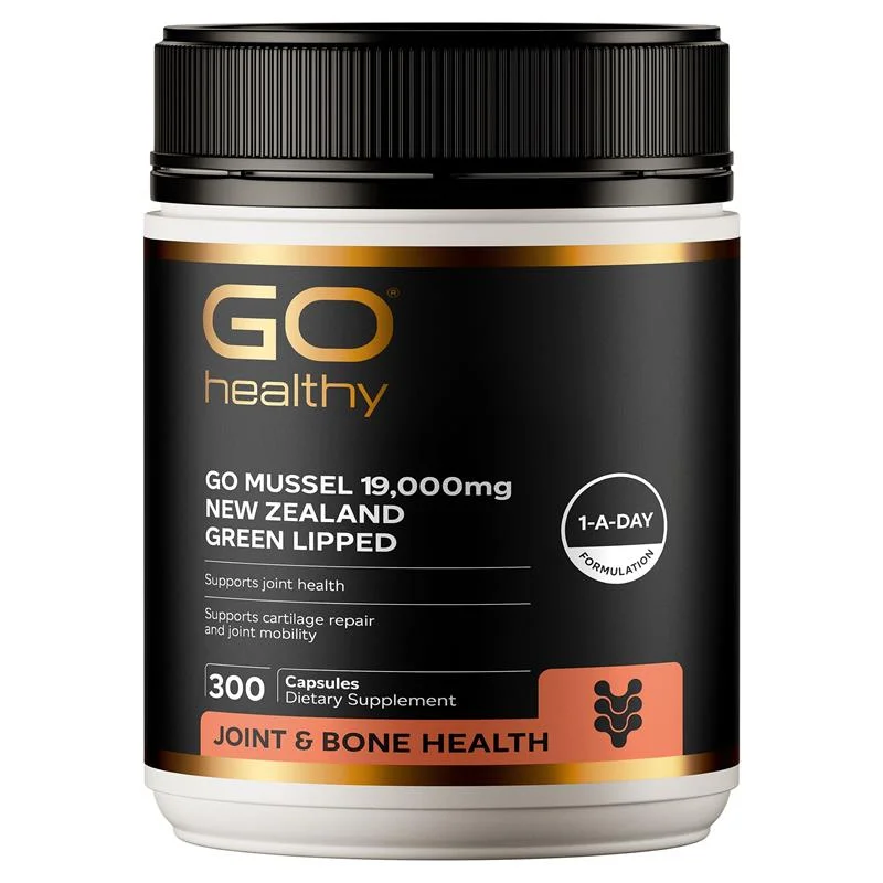 Go Healthy mussel 19000mg 300c 高之源 青口精华关节保护胶囊 19000mg 300粒 【保质期2028/09】